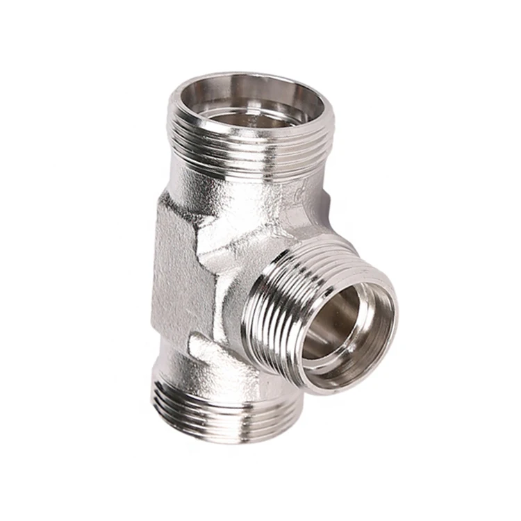 Hydraulic Pipe Fitting Bulkhead Weld Swivel Nut Run Stainless Steel Tee Male Fitting