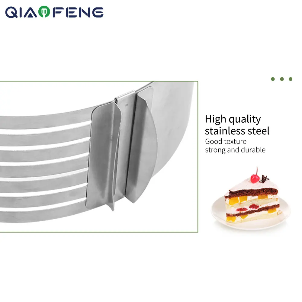 Baking Accessories Multi Stainless Steel Adjustable Layer Cake Slicer Cake Cutter Round Cake Ring Leveler