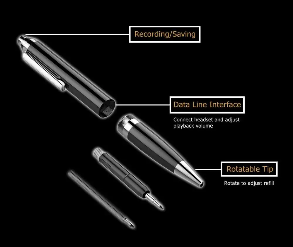 8GB Digital Voice Recorder Voice Activated Recorder with Playback, Small Tape Recorder for Lectures, Meetings, Interviews