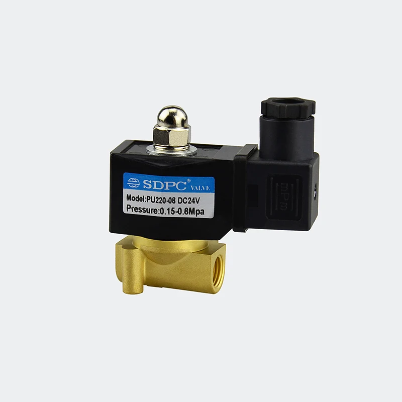 Hydraulic Electric 2 Position 2 Way DC24V Brass Solenoid Valve For Water