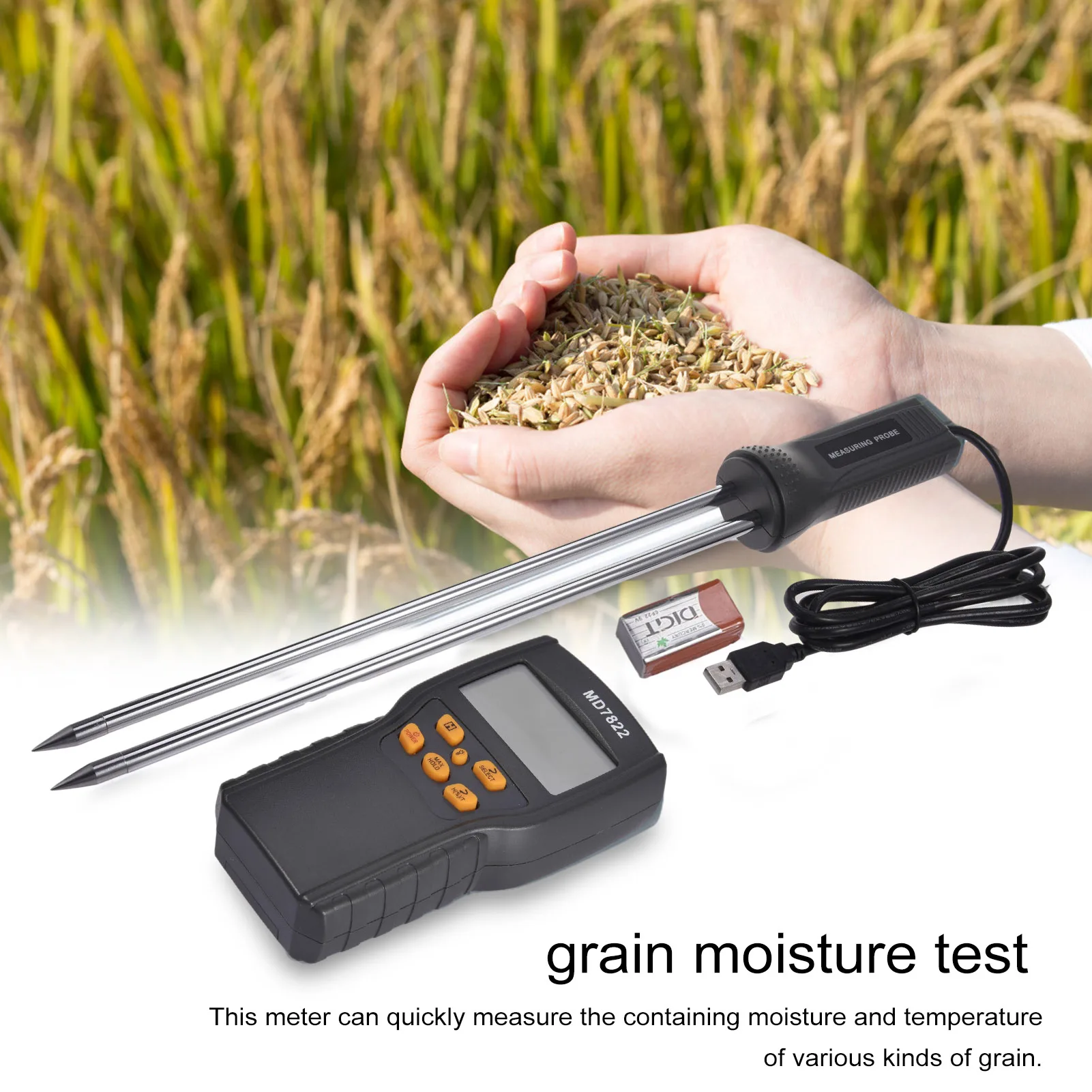 MD7822 portable digital grain moisture meter