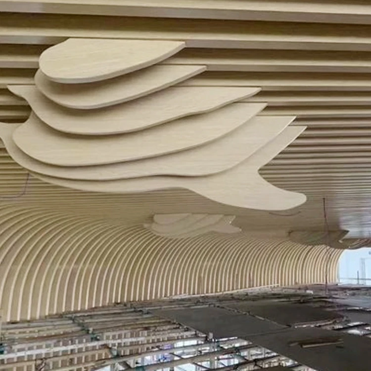 Mall Hotel Most Popular Indoors Decorative Aluminum Metal Baffle Ceiling Board Installation