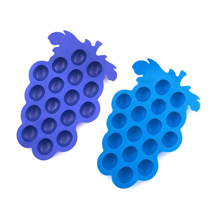 Best Sellers DIY Pineapple Strawberry Banana  Grape Pentagram Fishbone Silicone Ice Cube Tray