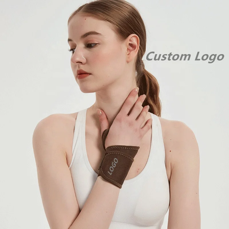 Custom Wholesale Men Women Gymnastic Volleyball Badminton Gym Neoprene Thumb Guard Wrist Support For Weightlifting