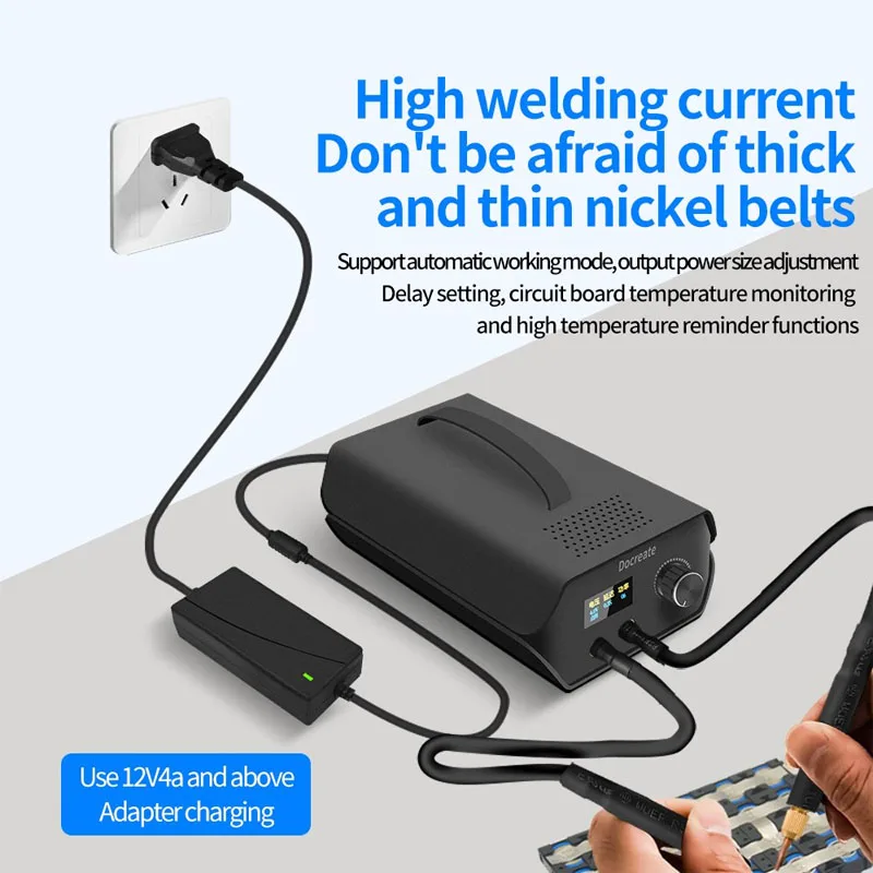 Farad Capacitor Battery Spot Welder 3000F 120 Gears Adjustable Capacitor Energy Storage Portable Spot Welder