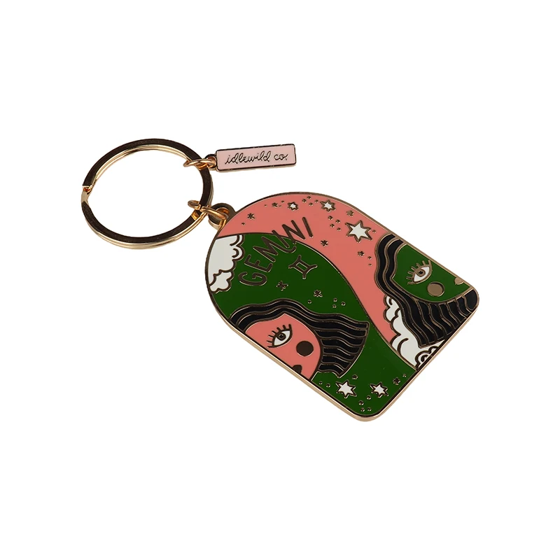 metal keychains Wholesale Custom Premium Iron Keychain High Quality Personalized Metal Coin Holder with Digital Printing