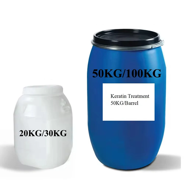 Factory Wholesale Pure Keratin In Bulk Keratin Raw Material 50kg Barrel Packing Best Hair Straightening Cream Keratin Treatment