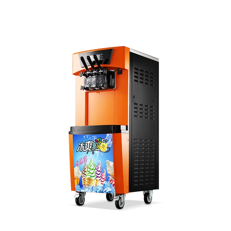 220V Hopper Cooling soft serve ice cream machine /commercial soft serve ice cream machine