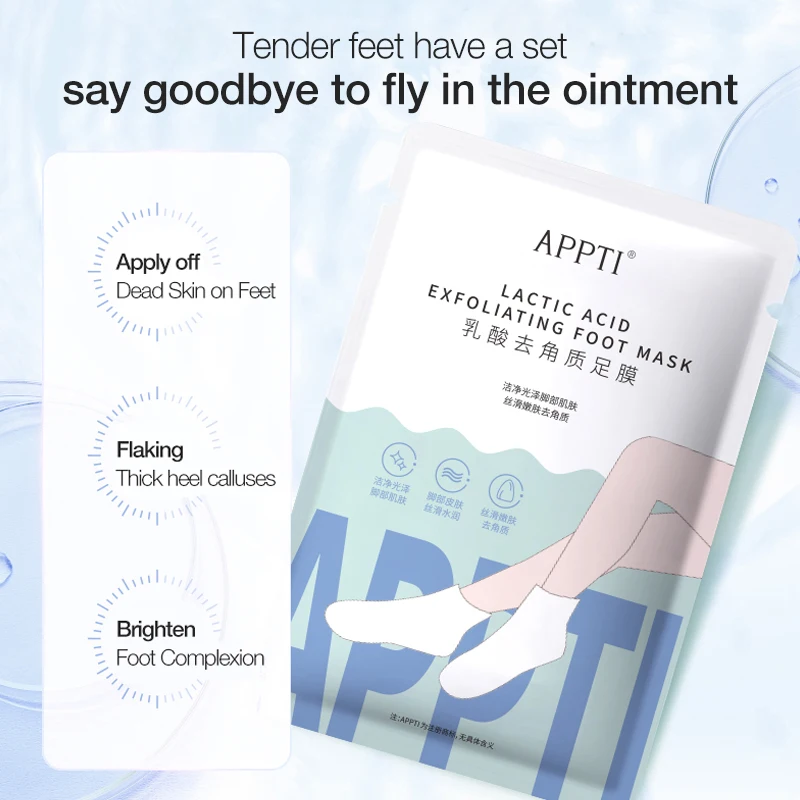 OEM Foot Skin Care Socks Peeling Feet Mask Peel Foot Masl Exfoliation Foot Mask Footmask Peelable Feet Mask Private