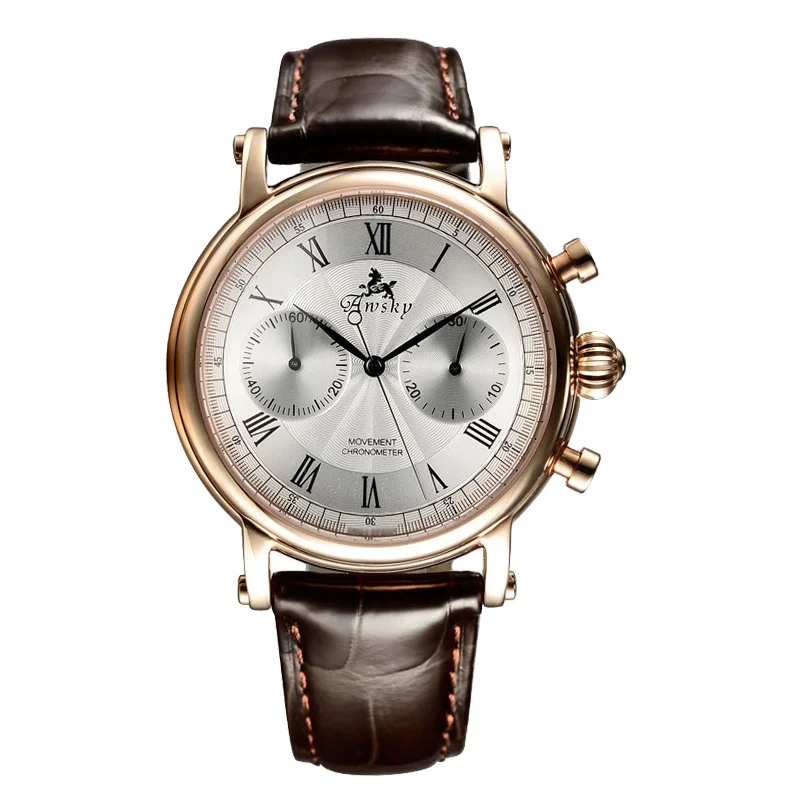 Мужские механические роскошные часы-хронограф с сапфировым кристаллом, автоматические часы-скелетоны с прозрачной задней частью из натуральной кожи, лидер продаж 2021