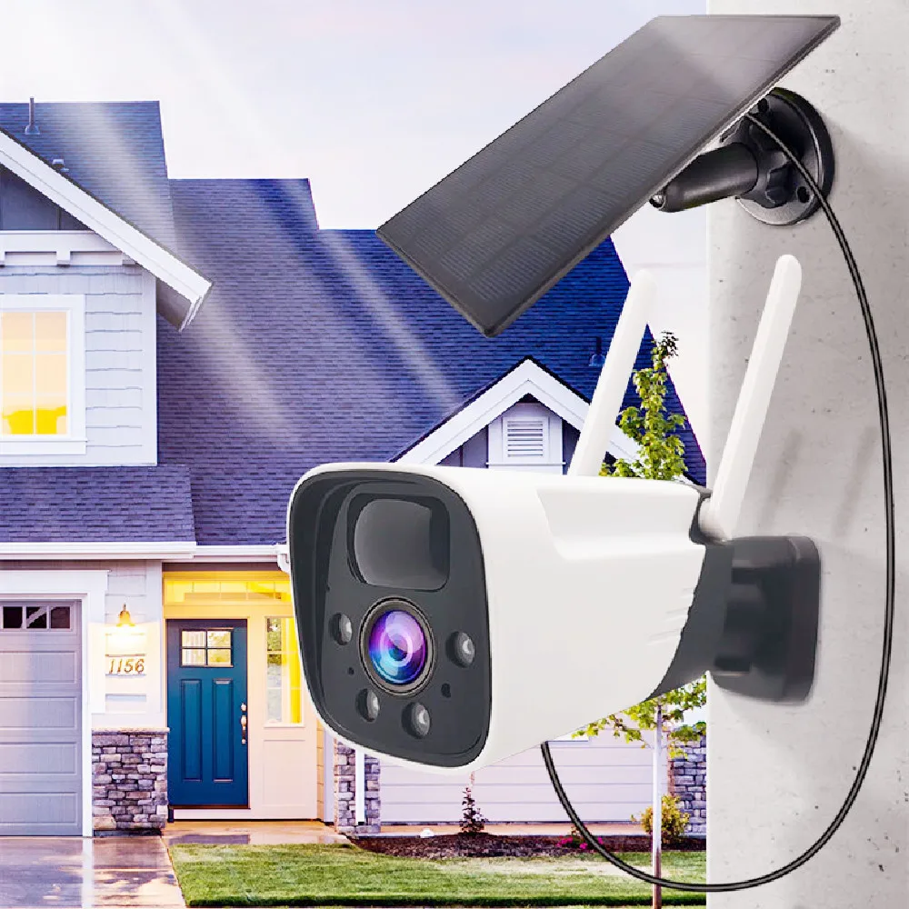 JXJ Discount Price IP CCTV AI IOT HD 3MP Security lpr Hybrid Tuya Bullet Powered By Battery Solar Camera Wireless Cctv Camera