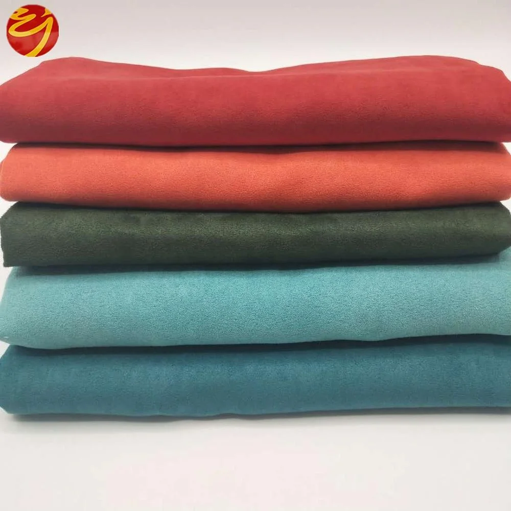 
Wholesale Woven 100% Polyester Microfiber Suede Fabric 