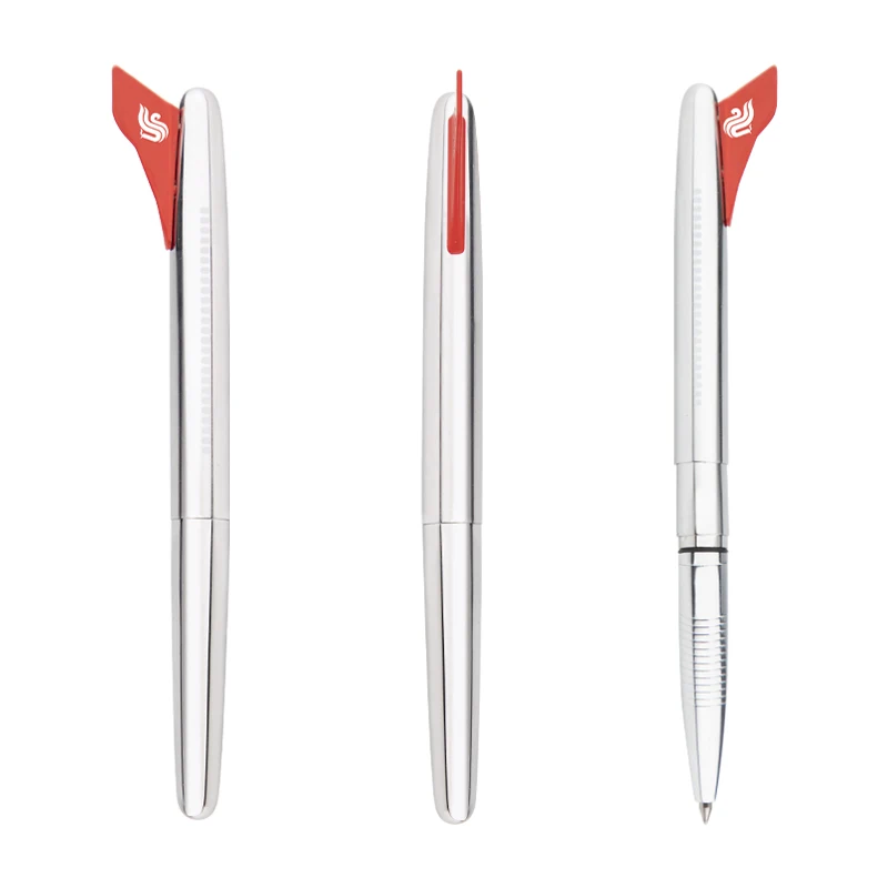 High Quality Airplane Shaped Metal Roller Pen with Unique Flag Design for Gifts and Prizes
