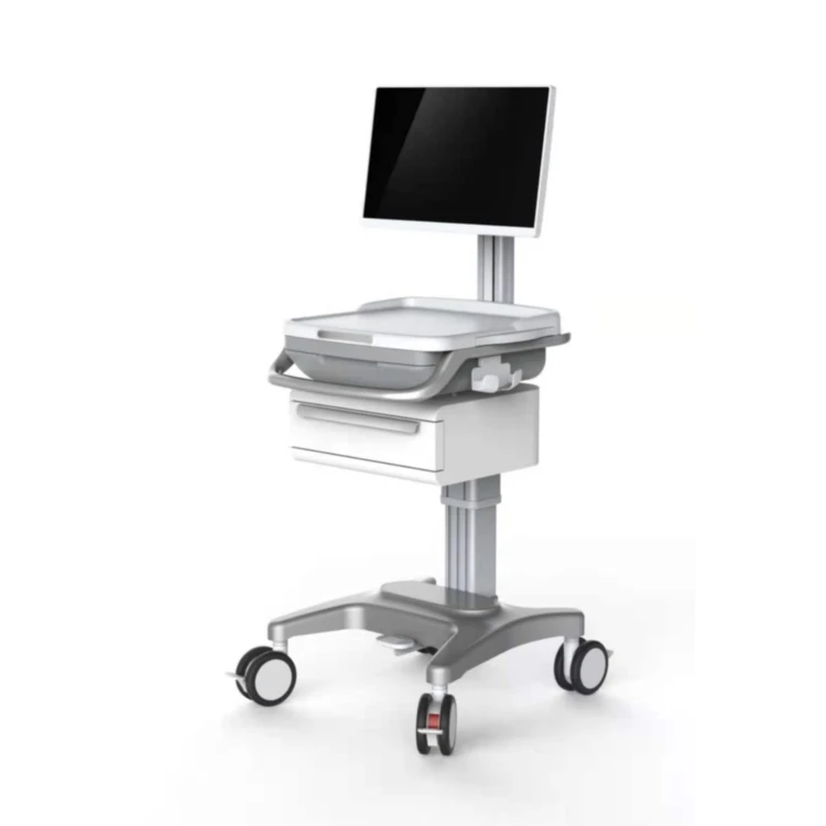 High quality wholesale custom aluminum clinic nurse station working mobile computer trolley