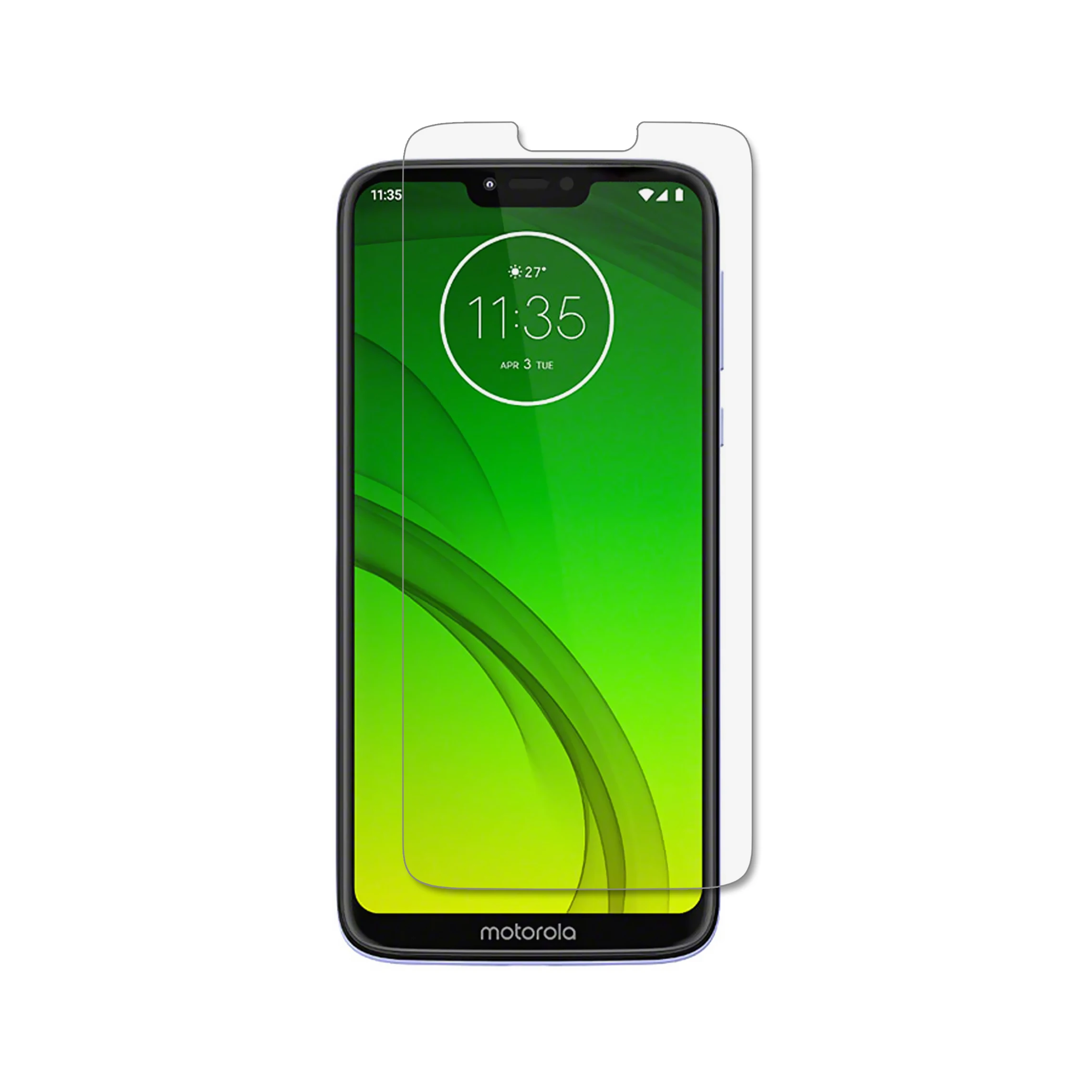 Заводская поставка HD прозрачная защитная пленка 2.5D изогнутая для Motorola Moto G7 Power PET защитная пленка