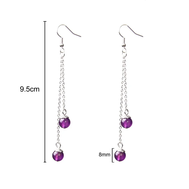 Round ruby earrings with colorful crystal wedding earrings manufacturer direct sale high quality