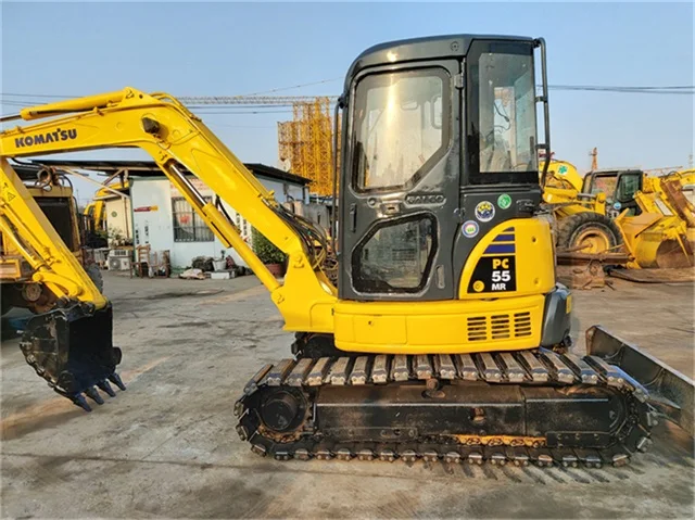 Хорошая цена японский оригинальный экскаватор komatsu pc55 pc55mr 1 тонна 2 тонны 3 4 5 6 тонн бывший в употреблении