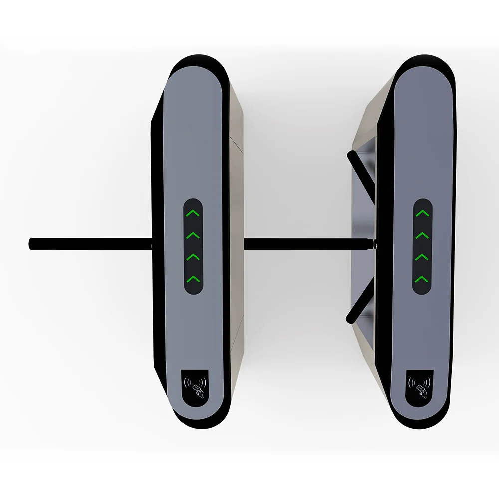Pedestrian Flap Barrier Face Recognition Card Reader Flap Barrier Turnstile Gate For Entrance And Exit Management