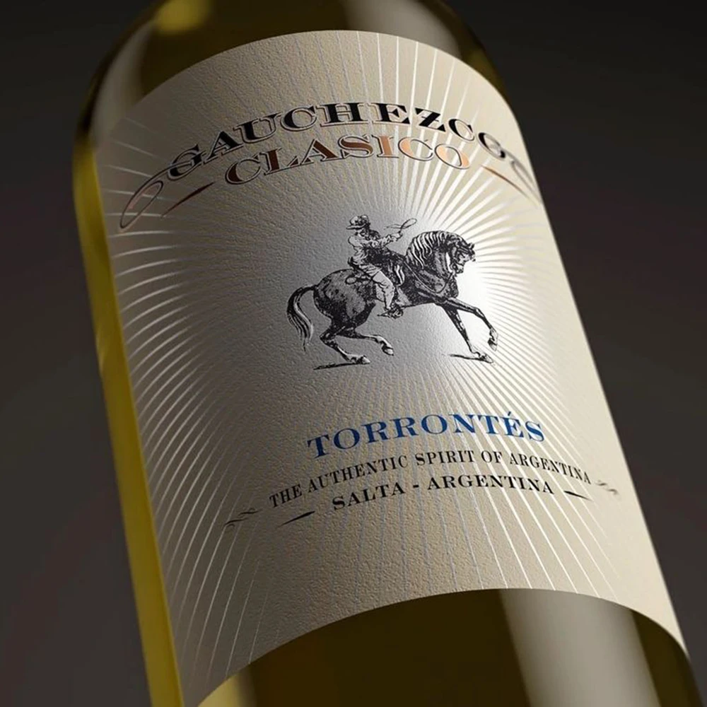 wholesale customized self adhesive private luxury textured paper embossed gold foil wine label stickers