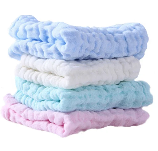 Hot sell Soft and super Absorbent 100% Cotton Muslin Blanket bath towel 6 layers Gauze