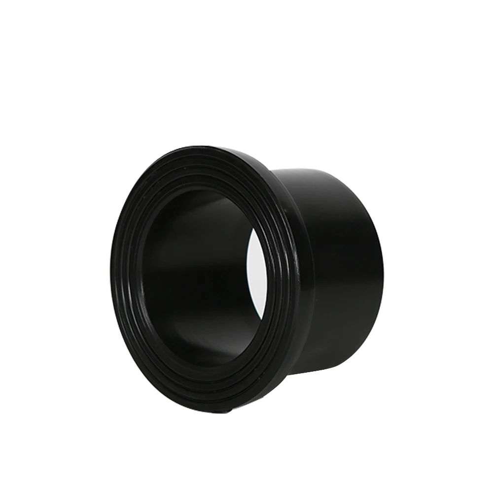 Chinese factory PE Butt fusion Fittings HDPE  flange stub end adapter SDR11 PN16 For Water Pipe