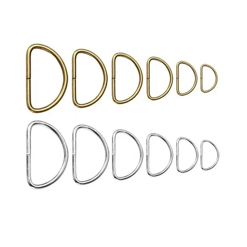 Винтажные металлические D-образные кольца-пряжки для одежды рукоделия шитья багажа ручной работы сумок кошельков ручные