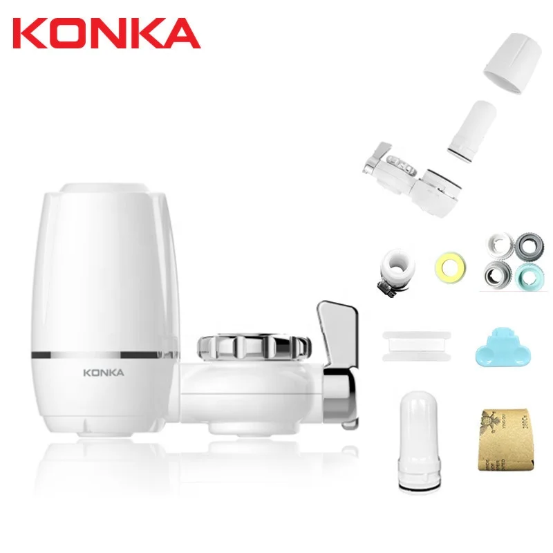 Factory Wholesale ABS Material Kitchen Faucet Mounted Water Purifier Mini Tap Water Filter With Ceramic Carbon Filter Cartridge