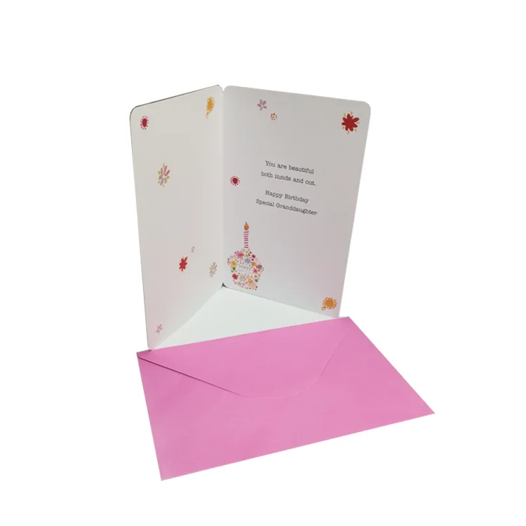 
Fashionable Design Customized Printed Children Cute Pattern Card Greeting Card For Happy Birthday 