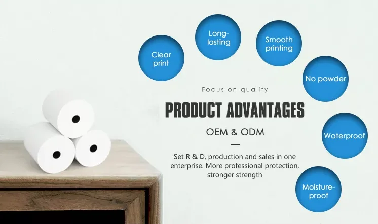 Jumbo Atm Cash Register Thermal Paper Terminal Paper 80x60mm Coreless Till Roll For Pos Printer Manufacture