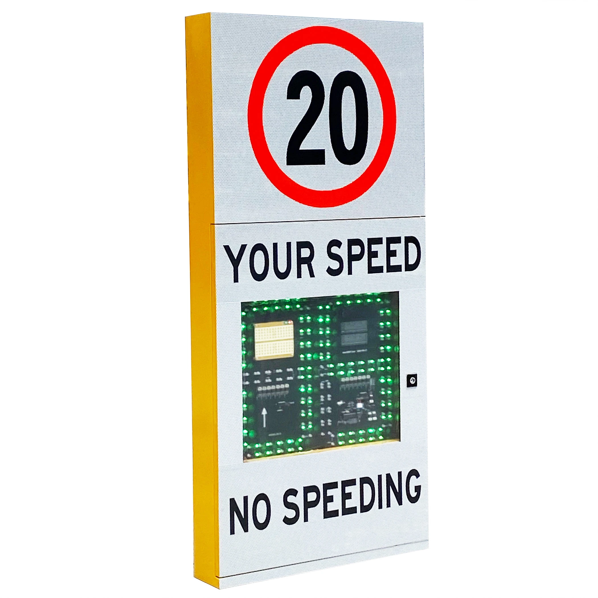 Csp5 1 Solar Doppler Radar Speed Limit Signs Support Customization and Road Safety and LED Speed Limit Sign Board Dual Display