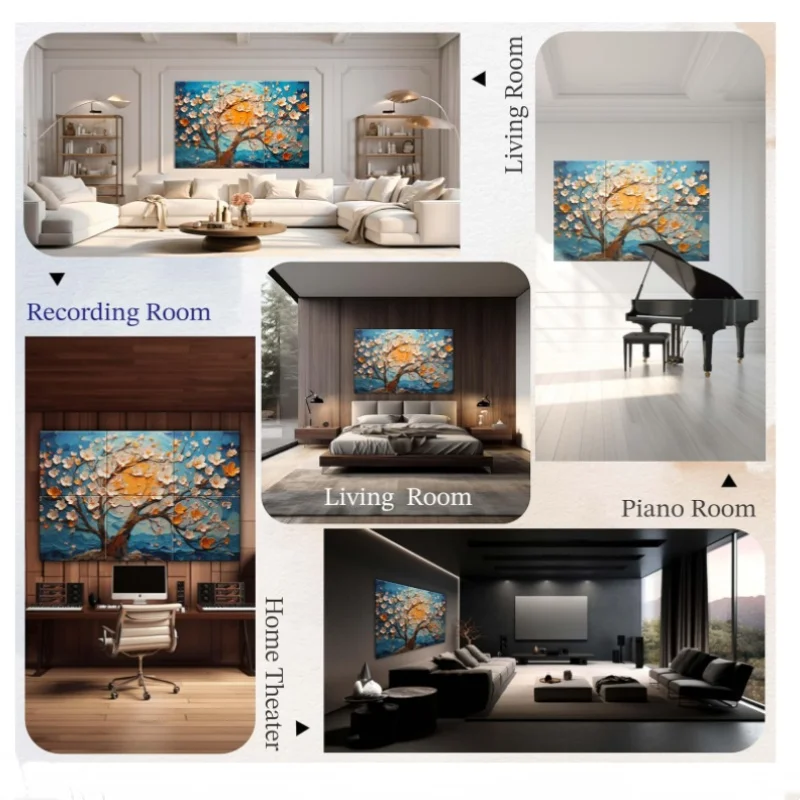 Art Acoustic Panels Decorative Acoustic Panels  Acoustic Wall Panels Sound Absorbing Wall Art