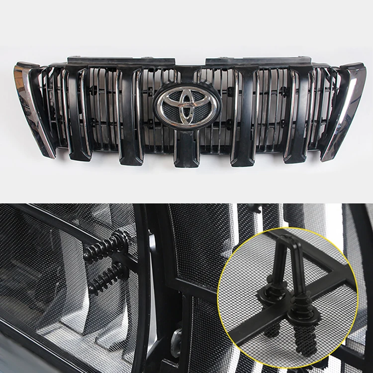 Car Parts  Front Grill Mesh Inserts Protective Stainless Steel Car Grille  Insect NET For Prado Land Cruiser 2013 2020