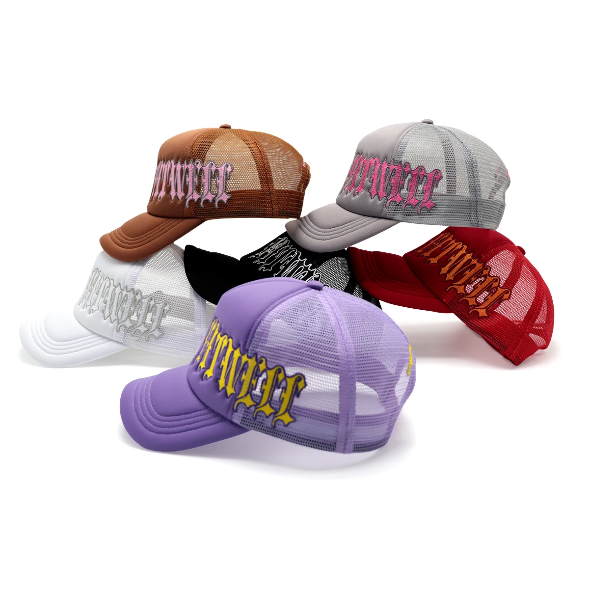 wholesale 5 Panel Mesh Embroidery Logo High Quality Foam Trucker Hat Custom