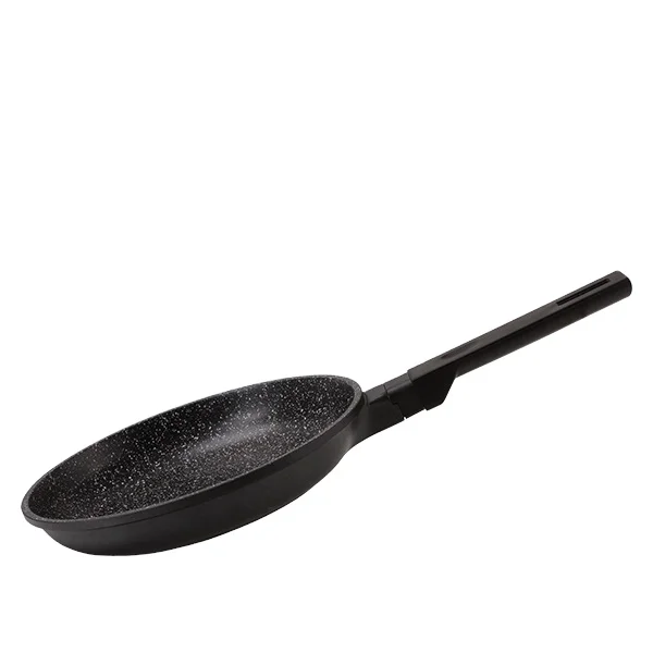 2021 most popular Frying pan Chinese home 20cm die cast aluminum pan thick black Fried egg Frying pan