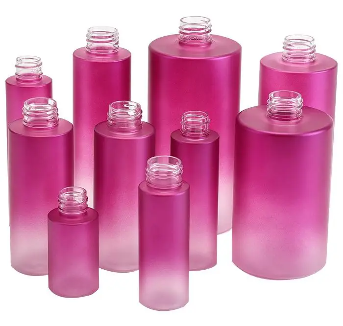 Luxury PET bottle Flat shoulder 120ml  PET lotion bottle travel cosmetic PET heavyweight  body cream bottle