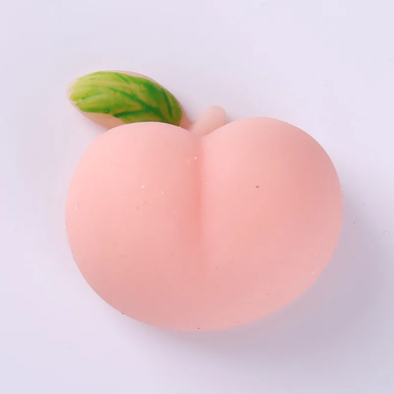 Customized 2024 Cute Hip Squeezing Toy Fun Soft Rubber Hip Balls Student Squeezing Stress Relieving Toy Wholesale