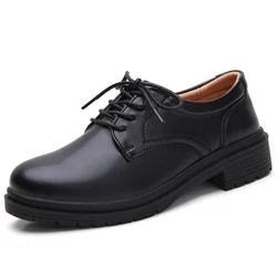 British style small leather shoes retro outdoor casual shoes women students fashion leather shoes