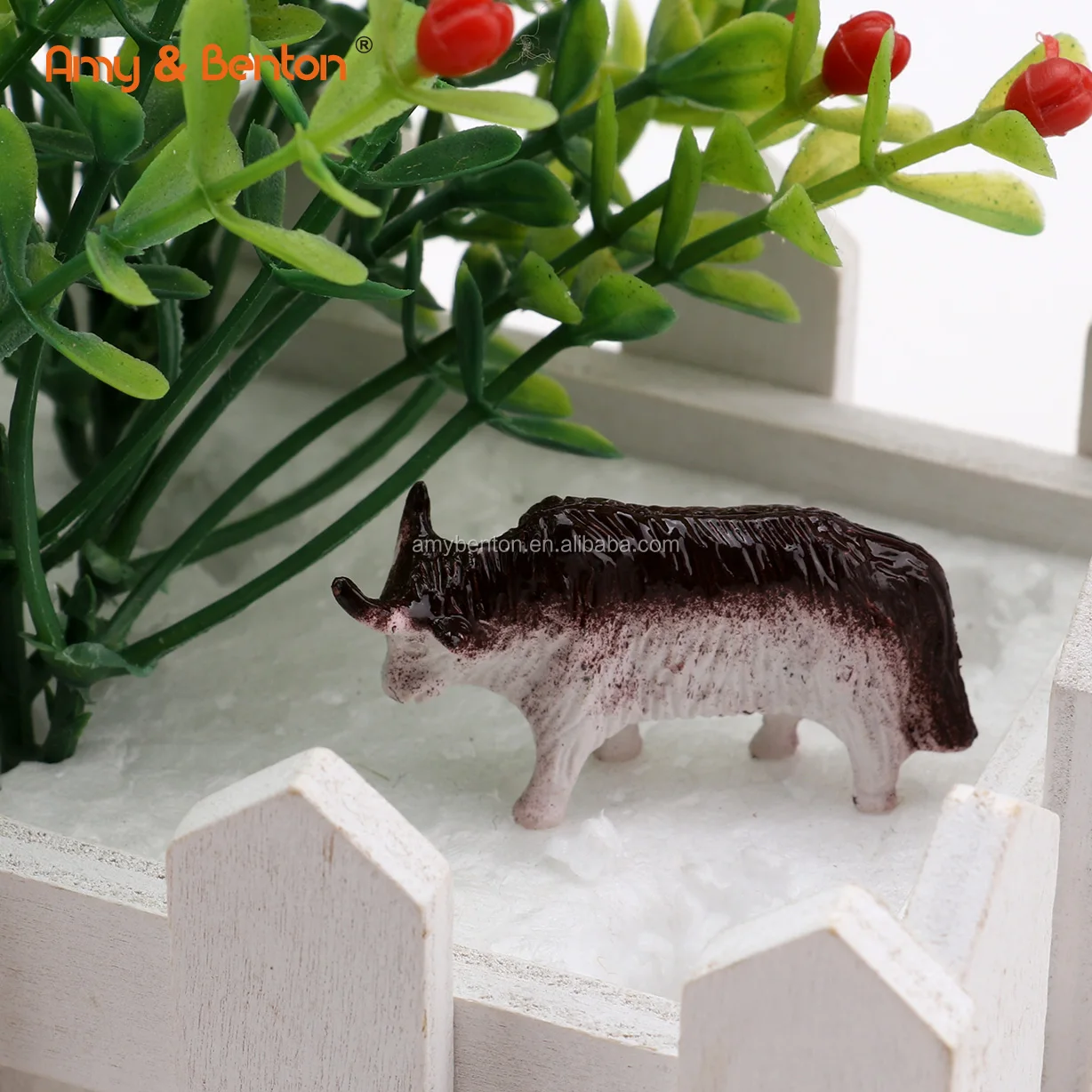 12PCS Zoo toy set realistic plastic mini animal toy for kids gift