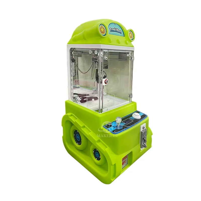 MAKER Super Mini Claw Machine Plush Toy Vending With Coin Acceptor System TANK