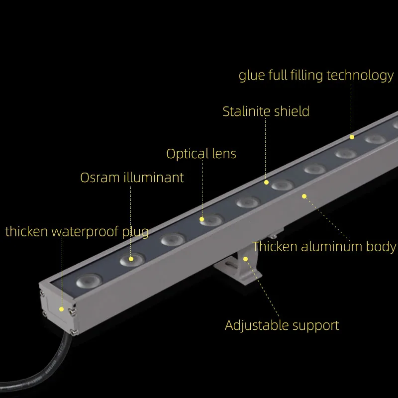 Ip65 Rgb Wall Washer Light Outdoor Wall washer Led Lighting Waterproof 18W 24W 36W Wall Washer Light Led