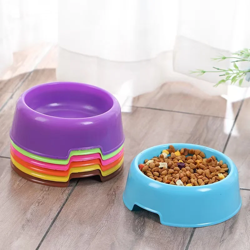 plastic pet bowl feeder for small cat dog