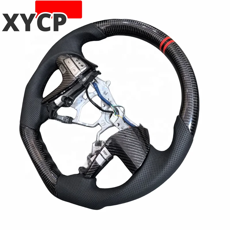 Leather Aroham Carbon Fiber Steering Wheel For Toyota Highlander 2009-2014 Camry 2007-2011 Fortuner Hilux sr5 n70