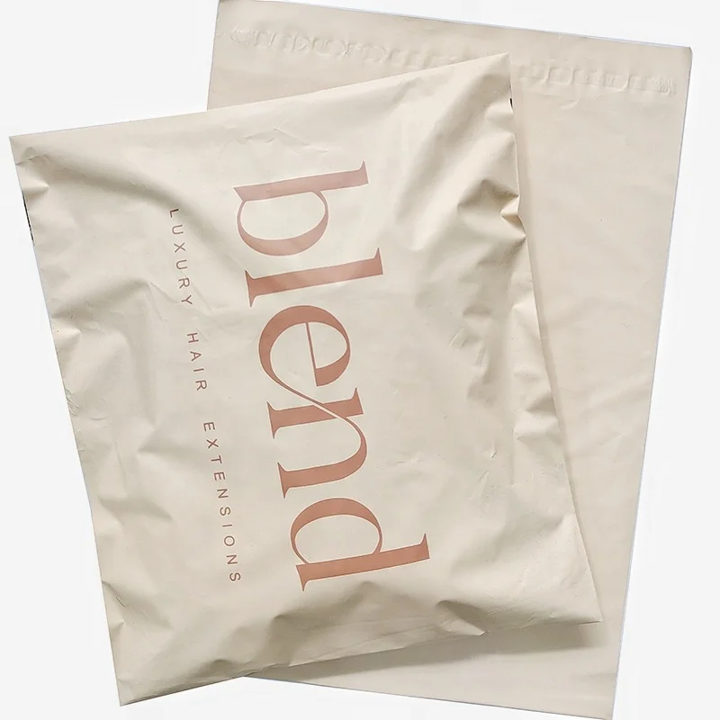 
Custom mailer bags biodegradable beige matte poly mailer bag poly mailers shipping bags 