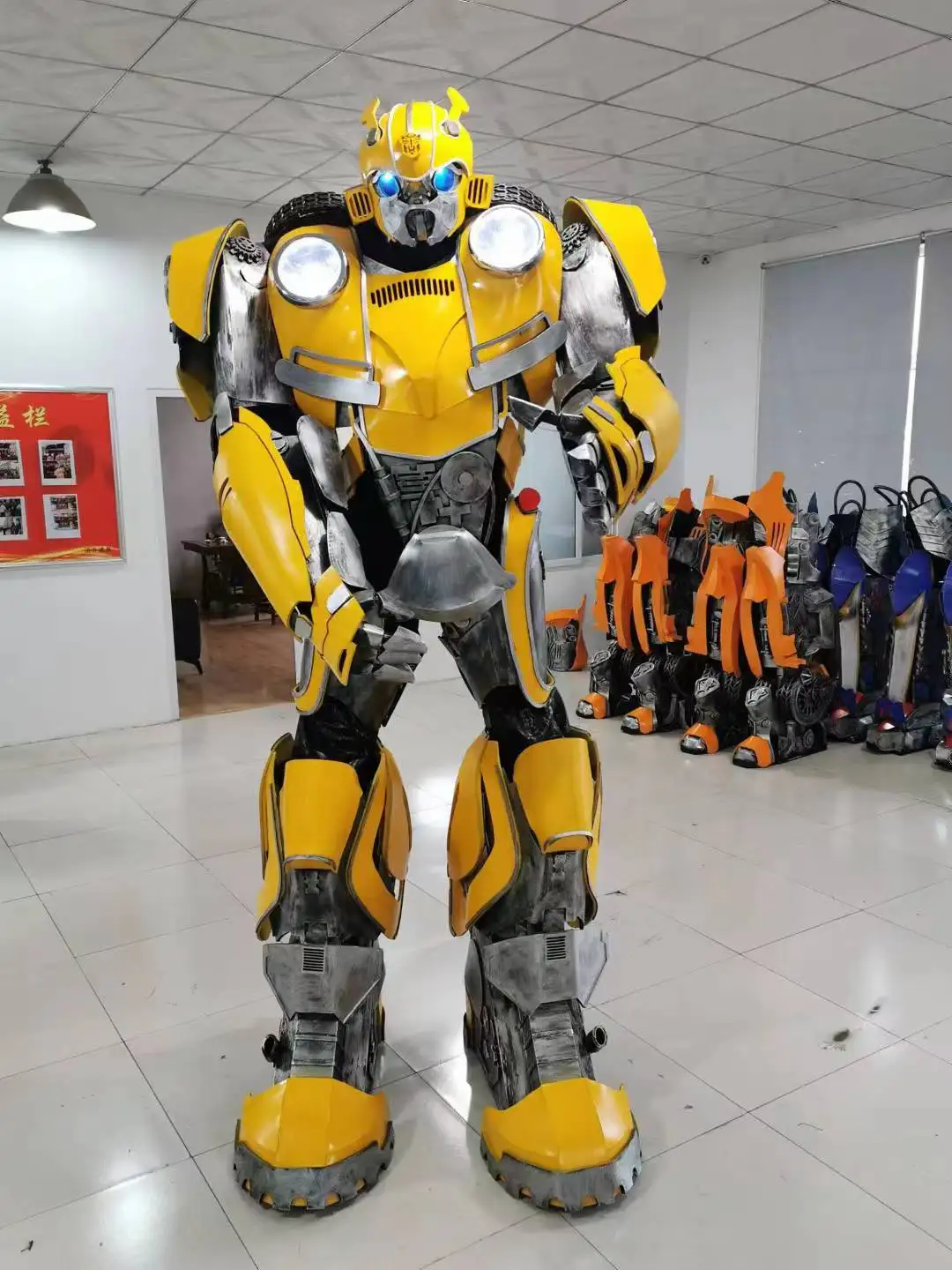 Factory New Product 2.7m Adult LED Life Size Robot Stilts Costume Party Cosplay