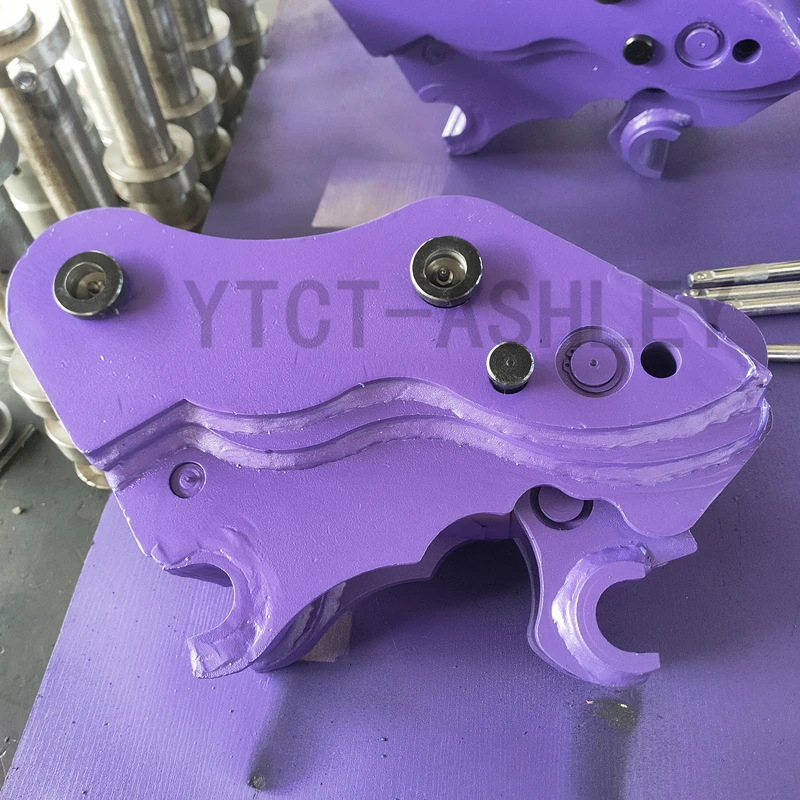 Purple YTCT02 04 06 08 Hot Sale Excavators Manual hydraulic Quick Coupler Quick Hitch