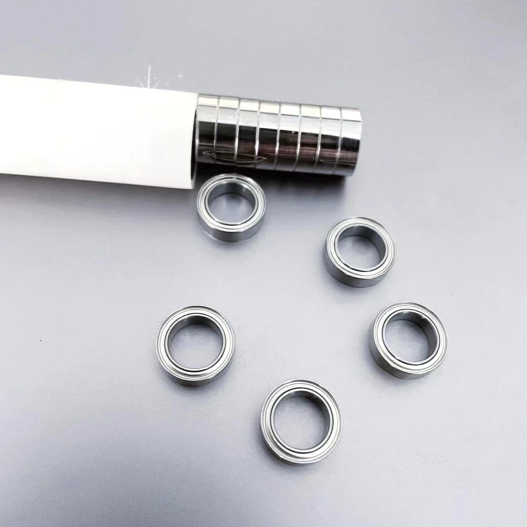 DST High Quality miniature ball bearing MR104 MF104 ZZ 2RS mini Flange bearing SIZE:4 * 10 * 3mm