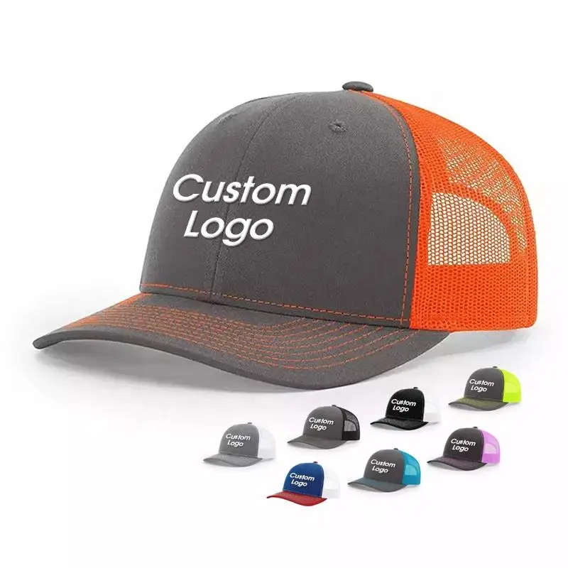Wholesale Custom high quality Richardson 112 Trucker Hat Mesh Snapback with Embroidery or Print Logo Yupoong Trucker Hats