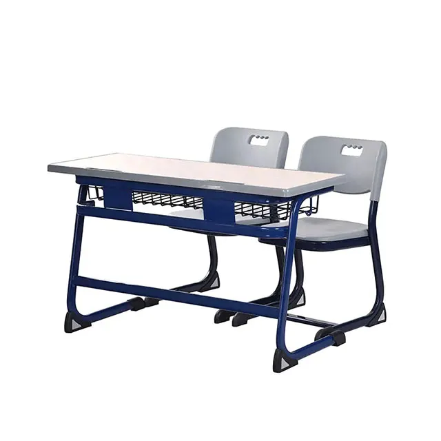 School classroom double Student Desk and Chair Adjustable two seaters chair and Desk set Modern Furniture  School Furniture