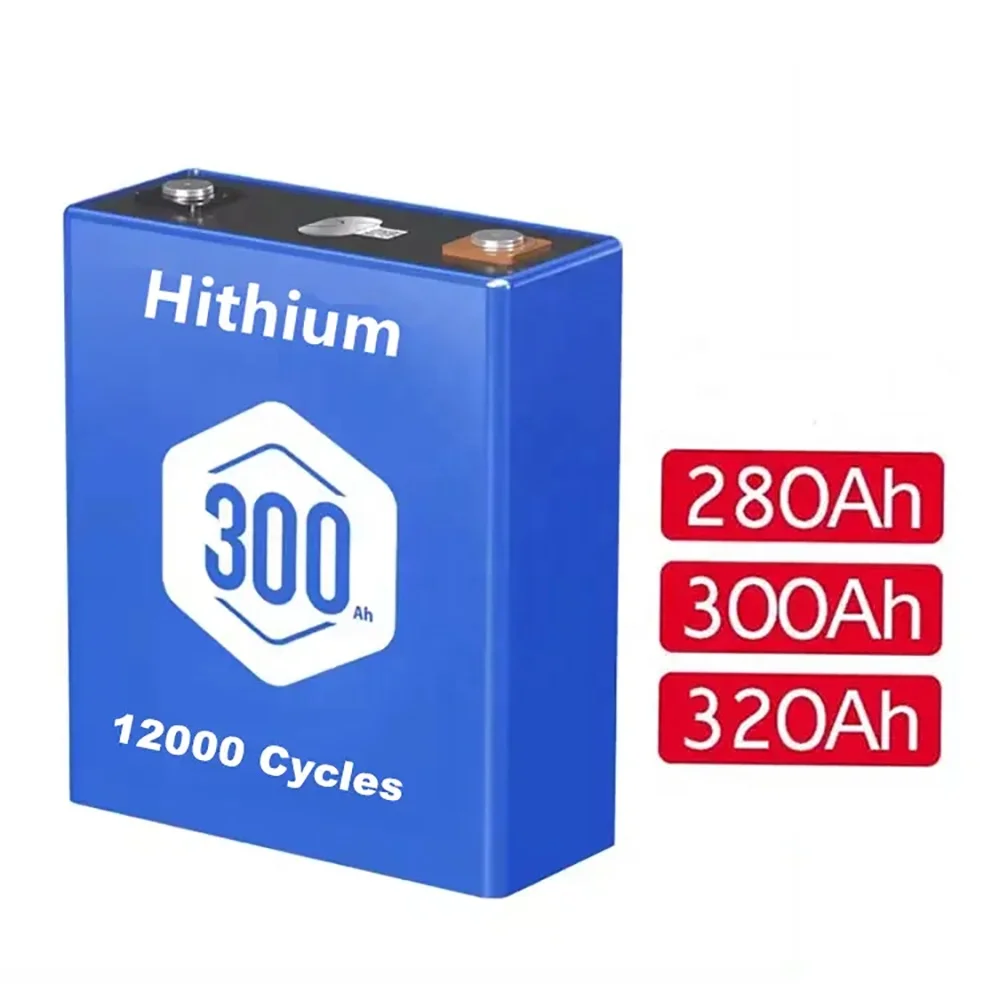 Deep cycle lifepo4 batteries eu stock a grade 9000 cycling 3.2v 280ah 300 ah batterie 280ah hithuim for solar power system