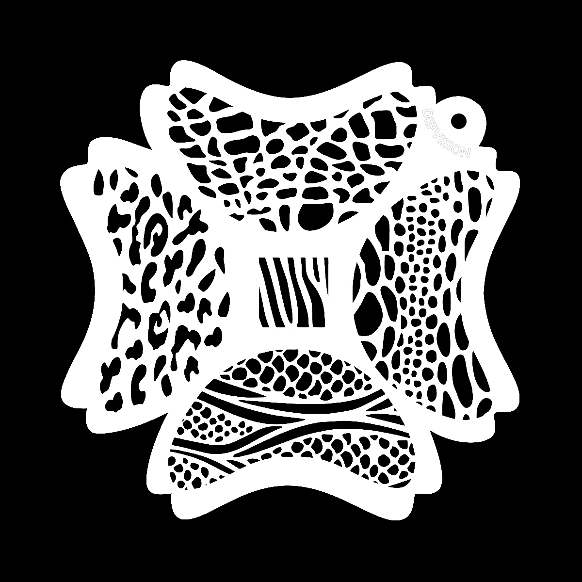 Privated Label  Texture Drawing Tattoo Face Hair Stencil For  Body Artists Make Up